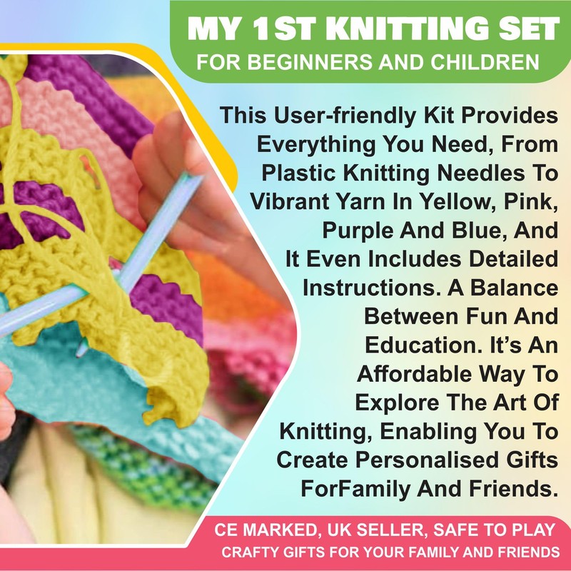 Kids My 1st Knitting Set Design Create Your Own Ideal
