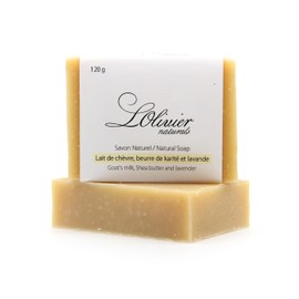 2 Pack Unscented Goat's Milk Soap - With Shea Butter - All Natural Bar Soap - Handmade Soap - Made in Canada