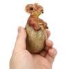 3PCS Cute Hatching Growing Dinosaur Eggs Model with Base for
