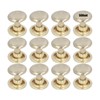 500set Metal Studs Rivets 8mm DIY Iron Double Flat Uniform