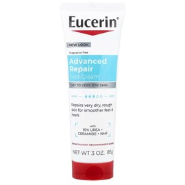 Eucerin Advanced Repair Light Feel Crema para pies, 3 onzas (paquete de 7)