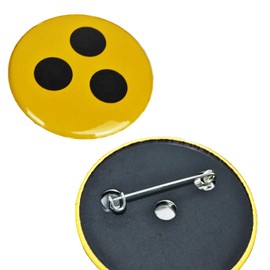 PazCaz Made in Germany 3 high-quality blind badges, blind badges for blind and visually impaired blind signs, White
