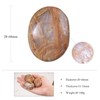 KYEYGWO Irregular Orange Moonstone Palm Worry Stone Polished Crystals and