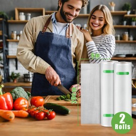 BoxLegend Vacuum Film Professional Vacuum Sealer Bags 20 x 600 cm / 2 Rolls for All Vacuum Sealer & Food Vacuum Sealer BPA-Free Boil-Proof and Sous Vide Freezer Bags, Reusable