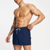 Mlgaril Mens Navy Blue Swim Trunks 5" with Mesh Lining