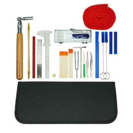 36 Pcs Professional Piano Tuning Kit, Piano Tuner Tool Set with Piano Tuning Hammer, Tuning Wrench, Wrench Fastener, Tuning Mute and Portable Case for Professionals and Beginners