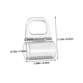 BIUDECO 2 Roller Handles Plastic Clips Cordless Clamp Easy Install for Window Shades Home Office