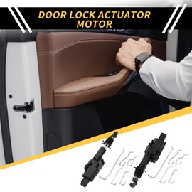 REPAIROCK Power Door Lock Actuator Motor for Ford F-150 2001-2003 Door Latch Actuator Assembly Front Left Right Side with Connecting Rods