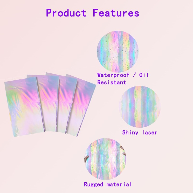 4 Pack Iridescent Tablecloths - Shiny Laser Rectangle Table Covers