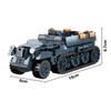 Military Armored Vehicle Building Block Model Kits, Small Brick Construction