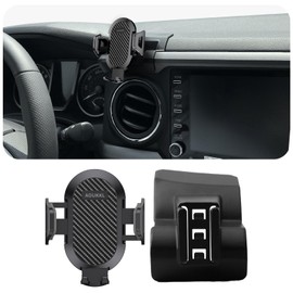 AOUKKL Car Phone Holder Fits for Toyota Tacoma 2016-2023 Accessories,Thick Cases Friendly,Cell Phone Mount for 4.7-7 in Phones,360 Degree Rotation,Easy to Install
