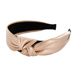 axy HR27b Fabric Headband with Knots, Beautiful Vintage Headband, Hair Jewellery, imitation leather