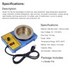 Solder Pot 300W 100mm Soldering Melting Pot Soldering Desoldering Bath