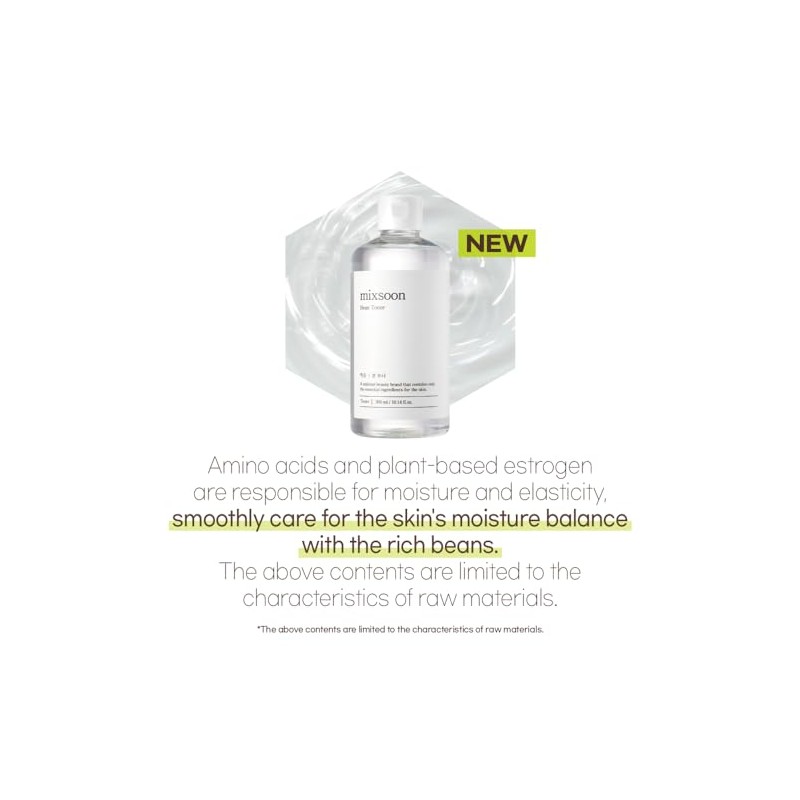 MIXSOON Bean Toner - Tónico Facial Hidratante con Extracto de