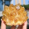 300G Large Citrine Quartz Geode Quartz Cluster Crystal Healing Reiki