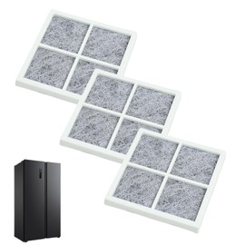 Pack of 3 Fresh Air Replacement Air Filter, LG Pure Fresh Filter, Fridge Air Filter, Activated Carbon Filter Replacement for Air Purifier LG LT120F, LFX31925SW, LFX31925SB, Kenmore 469918, Pure n