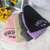 New Autumn Winter Swiftie 1989 Embroidered Knit Beanie Hat with Ears for Babies Free Size/White 3ea