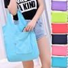 Cute Character Figure Pattern Foldable Tote Shopper Bag with Portable Mini Pouch R63 Free Size / Orange 20ea