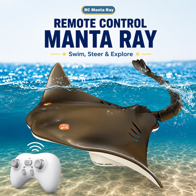 Remote Control Shark Pool Toy – 2.4GHz RC Swimming Shark
