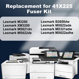 41X1225 Printer Maintenance Kit,41X1225 Fuser Kit Replacement for MS621, MS622, MX622 Printer, 41X1225 Fuser Unit 110V, 200K Yield