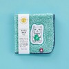 Kosugizen IMHK-80GR Small Handkerchief, Maneki Neko (Maneki Neko), Green, 9.8