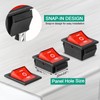 QTEATAK 2Pcs AC 20A/125V 15A/250V DPST 6 Pins 3 Position