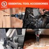 BLACKROBOT 7PCS Quick Release Impact Bit Holders 3/8 1/2 1/4-Inch