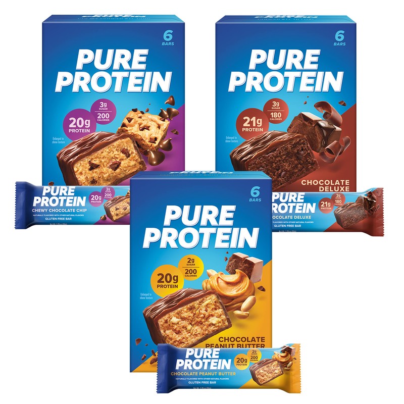 Pure Protein Bars, High Protein, Nutritious Snacks to Support Energy,