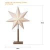 Star "Karo Mini" Material: Wood/Paper, Colour: Beige, Height: 55 x