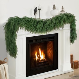 9FT Norfolk Pine Garland, Realistic Artificial Christmas Greenery Decor