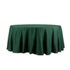 Tableclothsfactory 120" Hunter Green Emerald Green Polyester Round Tablecloth