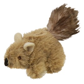 OurPet's PlayNSqueak Backyard Cat Toy Squeaking Squirrel, All Breed Sizes