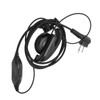 Walkie Talkie Headset Intercom 2 Way Radio Black Earphones Universal