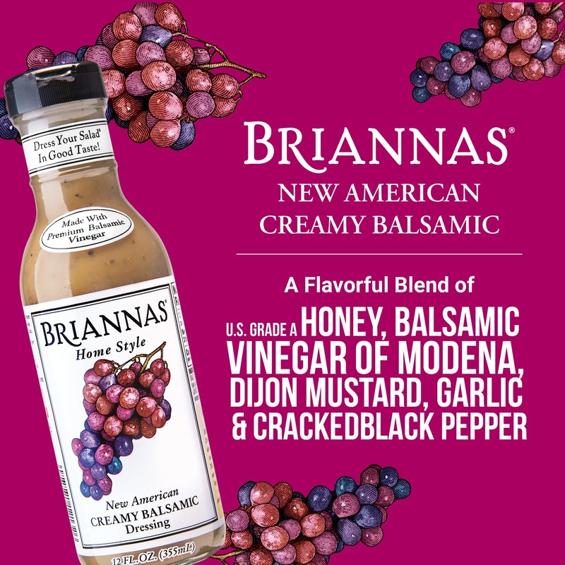 BRIANNAS - Home Style New American Creamy Balsamic Dressing –