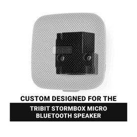 Spartan Mounts Bluetooth Speaker Wall Mount for Tribit Stormbox Micro Speakers, Low Profile Mount Anywhere Design for Home, Office, Studio, Garage, Dorm, Patio, Auto, Boat, Golf Cart