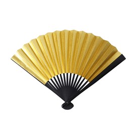 Amemari Fan, For Weddings, 1 Piece, Gold and Silver Fan, For Dresses, For Weddings, Black Tomesode, Color Tomesode, For Careful Occasions, Kimono Accessories, Gold and Silver Suehiro, Gold, Silver, Formal, Original, gold/silver