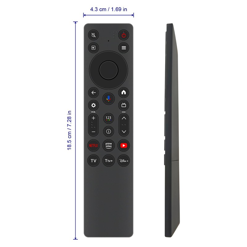VINABTY New RC813A Remote Control Replacement fit for TCL QLED