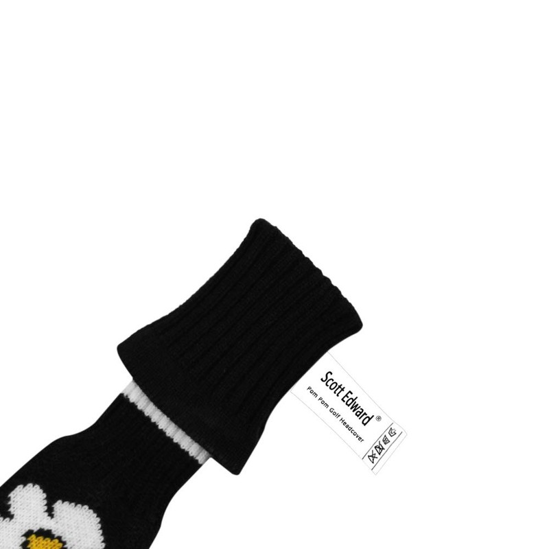 Dark and Light Stripe Golf Knit Headcovers, Set of 3,
