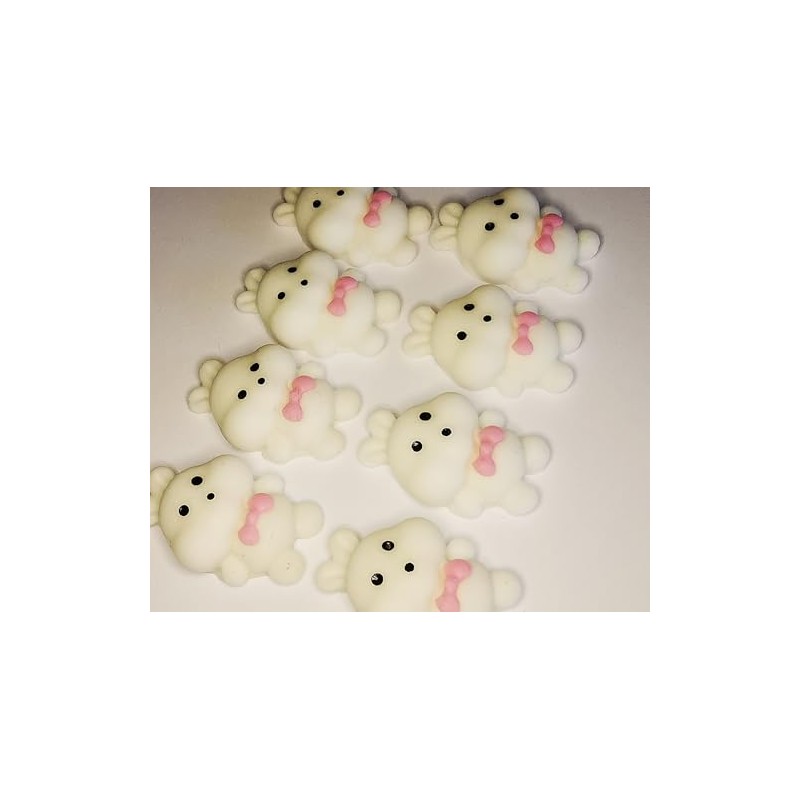 8 Handmade Edible Easter Bunnies, Cute Cupcake Sugarpaste Decorations by