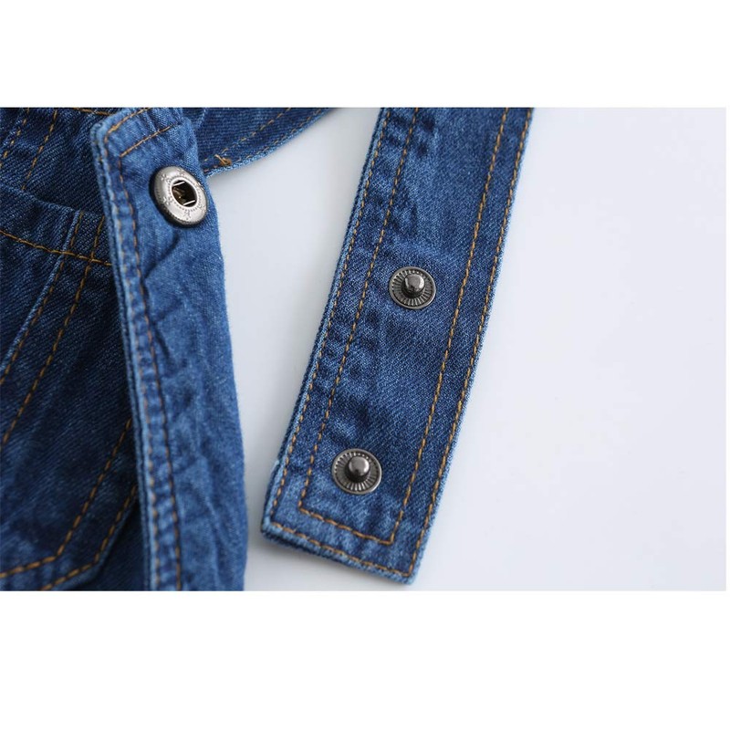 GRANDWISH Boys Girls Dungarees Blue Denim Bib Overalls 8 Years