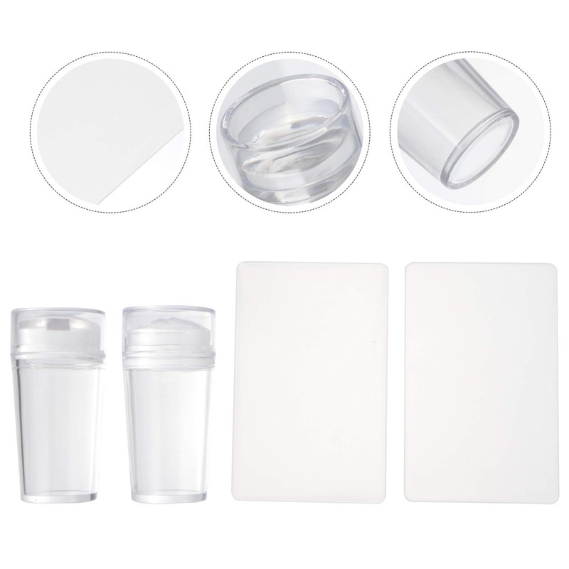 Vaguelly 4pcs DIY Nail Art Stamping Plates Kit Nail Stencils