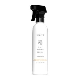 Begley's 3-in-1 Wrinkle Remover, Quick Fix Wrinkle Release, Static Cling Remover, Odor Eliminator and Fabric Refresher Spray - USDA Certified Biobased - Citrus, 16 oz