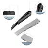 Roctee 4pcs Skinny Tie Clips for Men 1.69 Inch, Tie