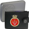 Klassek Vengeance Submarine Image Men Wallet Real Leather Cap Badge