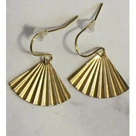 Handmade Gold Plated Stainless Steel Dangle Earrings Hypoallergenic