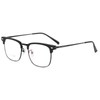LOOVILEN Titanium Browline Full-Rim Glasses for Men,Prescription EyeGlasses Frames –