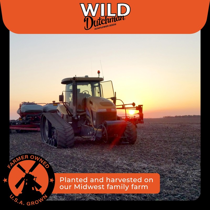 Wild Dutchman Roasted Sunflower Seeds in a Resealable Bag for