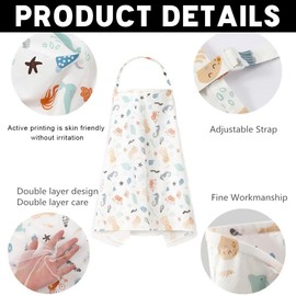 Nursing Apron, Breastfeeding Cover for On the Go, Nursing Cover, Nursing Apron, Nursing Apron with Adjustable Strap, Nursing Cover for Breastfeeding Babies, Nursing Cover Gifts for Mother