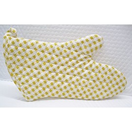 Yellow & White Gingham Oven Mitt