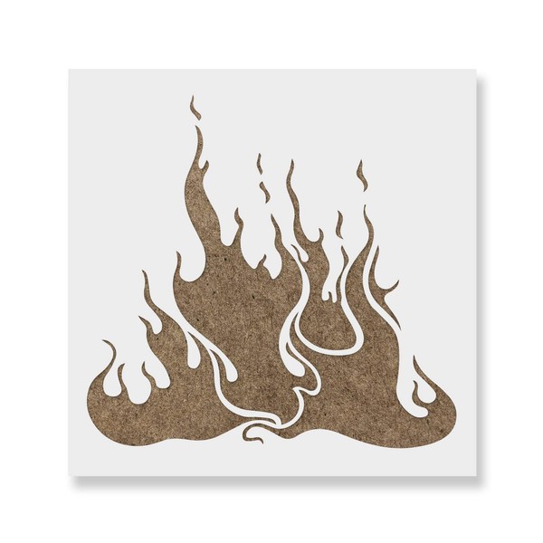 Flames Stencil - Reusable Stencils for Painting - Create DIY